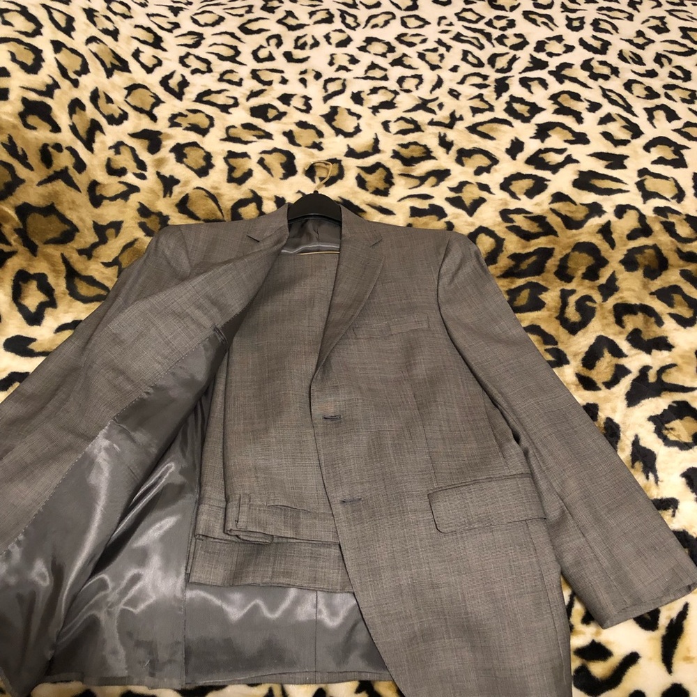 Two piece gray suit